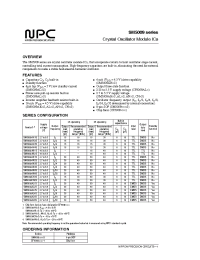 Datasheet SM5009AL2S производства NPC